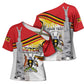 Personalized Uganda Independence Day Cross Shoulder Shirt Independence Monument - Coat Of Arms