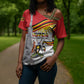 Personalized Uganda Independence Day Cross Shoulder Shirt Independence Monument - Coat Of Arms