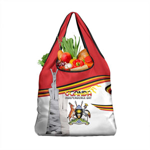 Uganda Independence Day Grocery Bag Independence Monument - African Pride