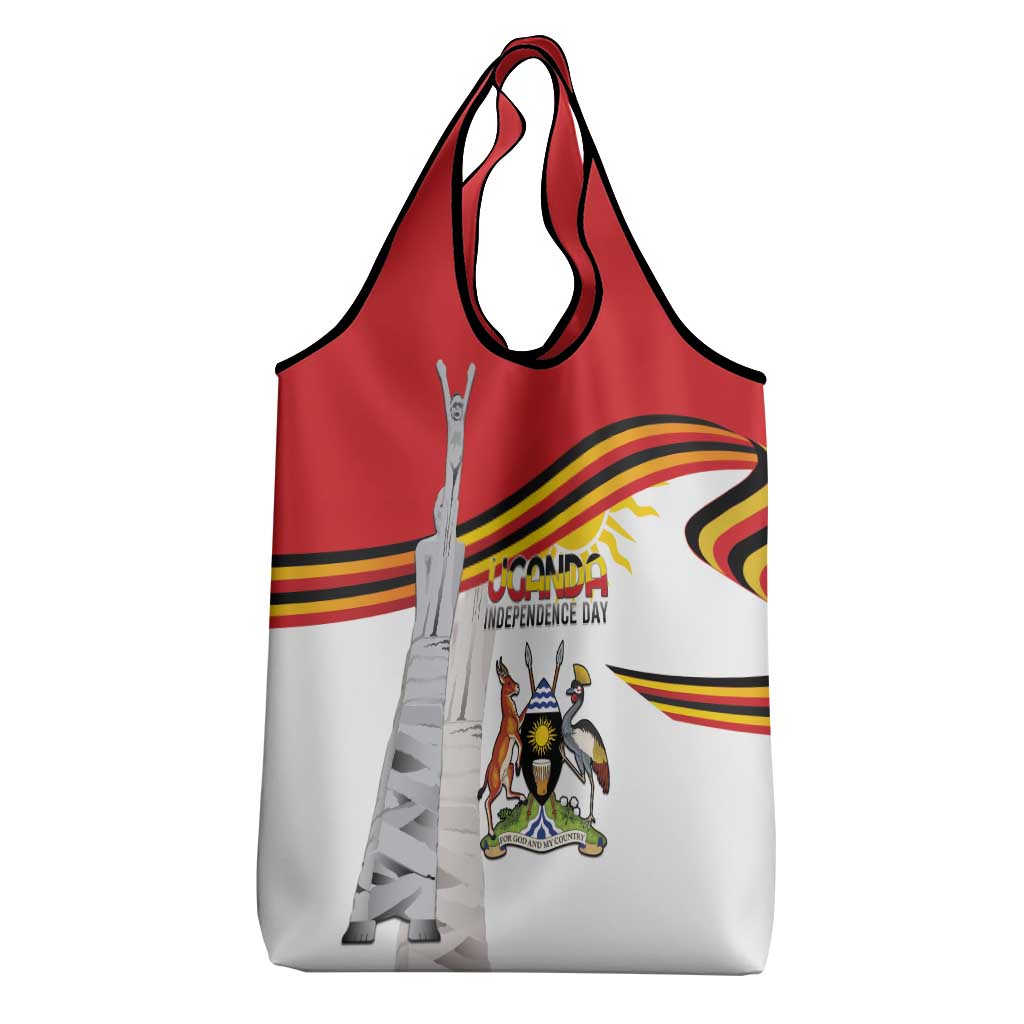 Uganda Independence Day Grocery Bag Independence Monument - African Pride