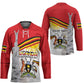 Personalized Uganda Independence Day Hockey Jersey Independence Monument - Coat Of Arms