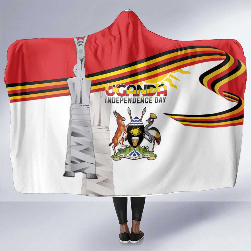 Uganda Independence Day Hooded Blanket Independence Monument - African Pride