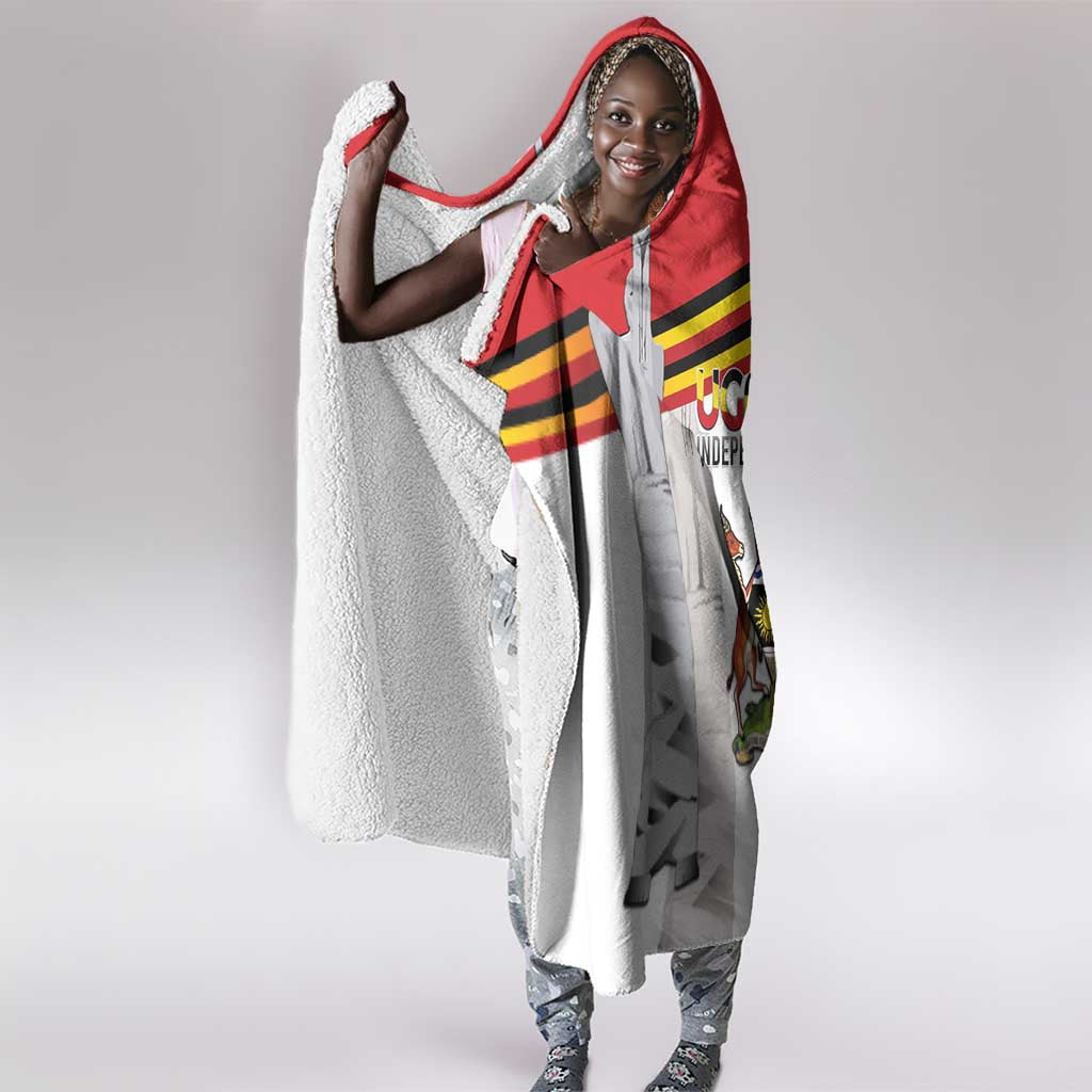 Uganda Independence Day Hooded Blanket Independence Monument - African Pride