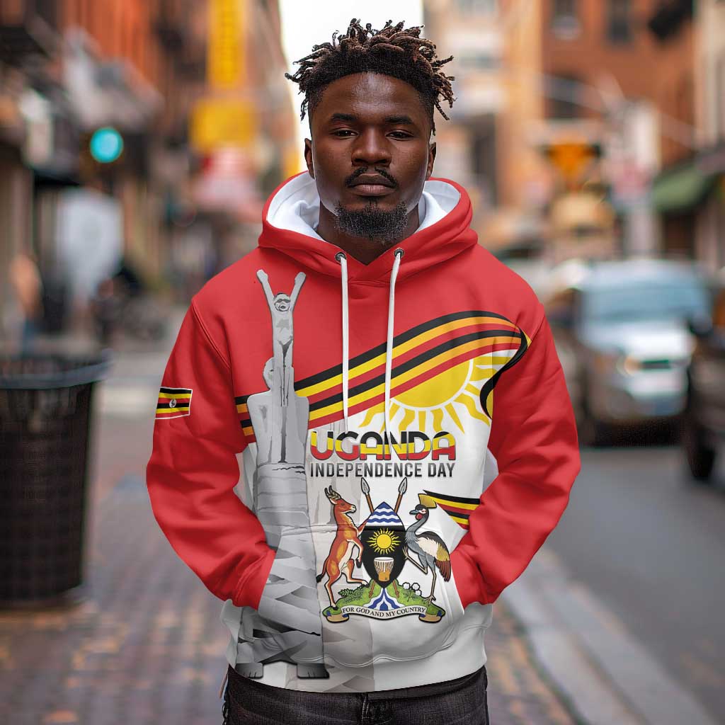 Uganda Independence Day Personalized Hoodie Independence Monument - African Pride