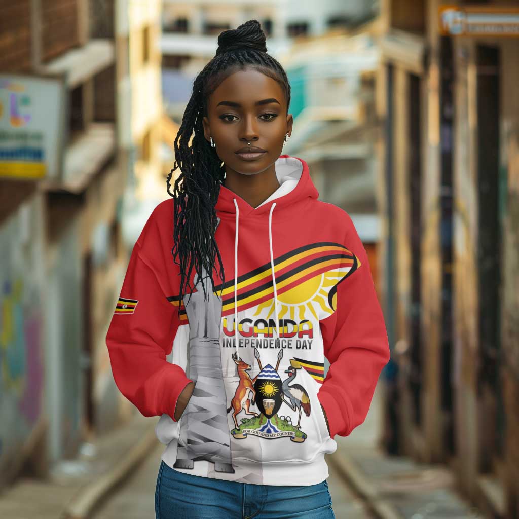 Uganda Independence Day Personalized Hoodie Independence Monument - African Pride