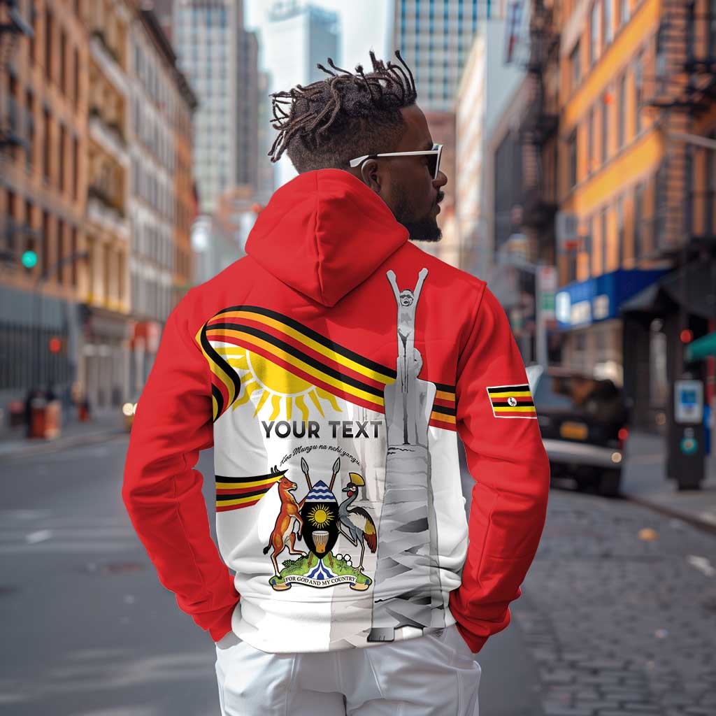 Uganda Independence Day Personalized Hoodie Independence Monument - African Pride
