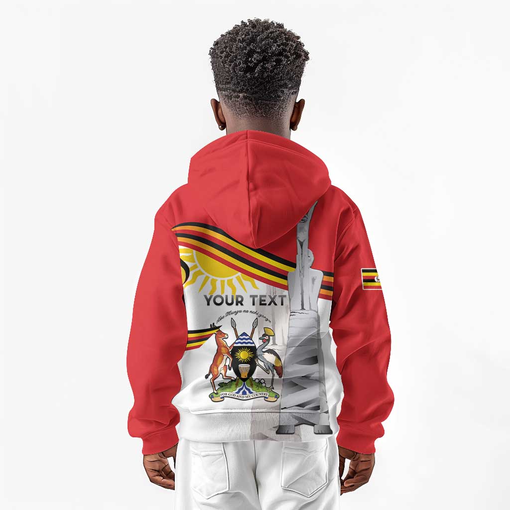 Uganda Independence Day Personalized Kid Hoodie Independence Monument - African Pride