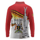Uganda Independence Day Personalized Long Sleeve Polo Shirt Independence Monument - African Pride