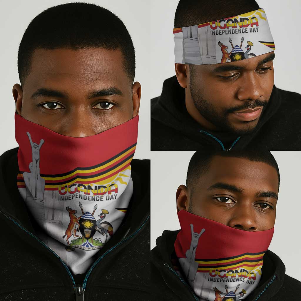 Uganda Independence Day Neck Gaiter Independence Monument - African Pride