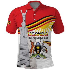 Uganda Independence Day Personalized Polo Shirt Independence Monument - African Pride
