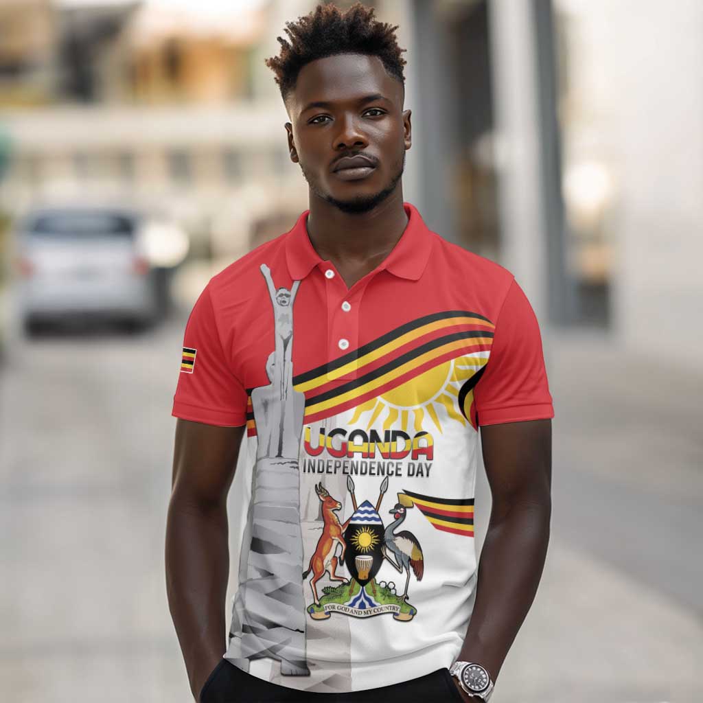 Uganda Independence Day Personalized Polo Shirt Independence Monument - African Pride