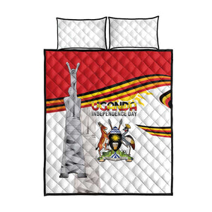 Uganda Independence Day Quilt Bed Set Independence Monument - African Pride