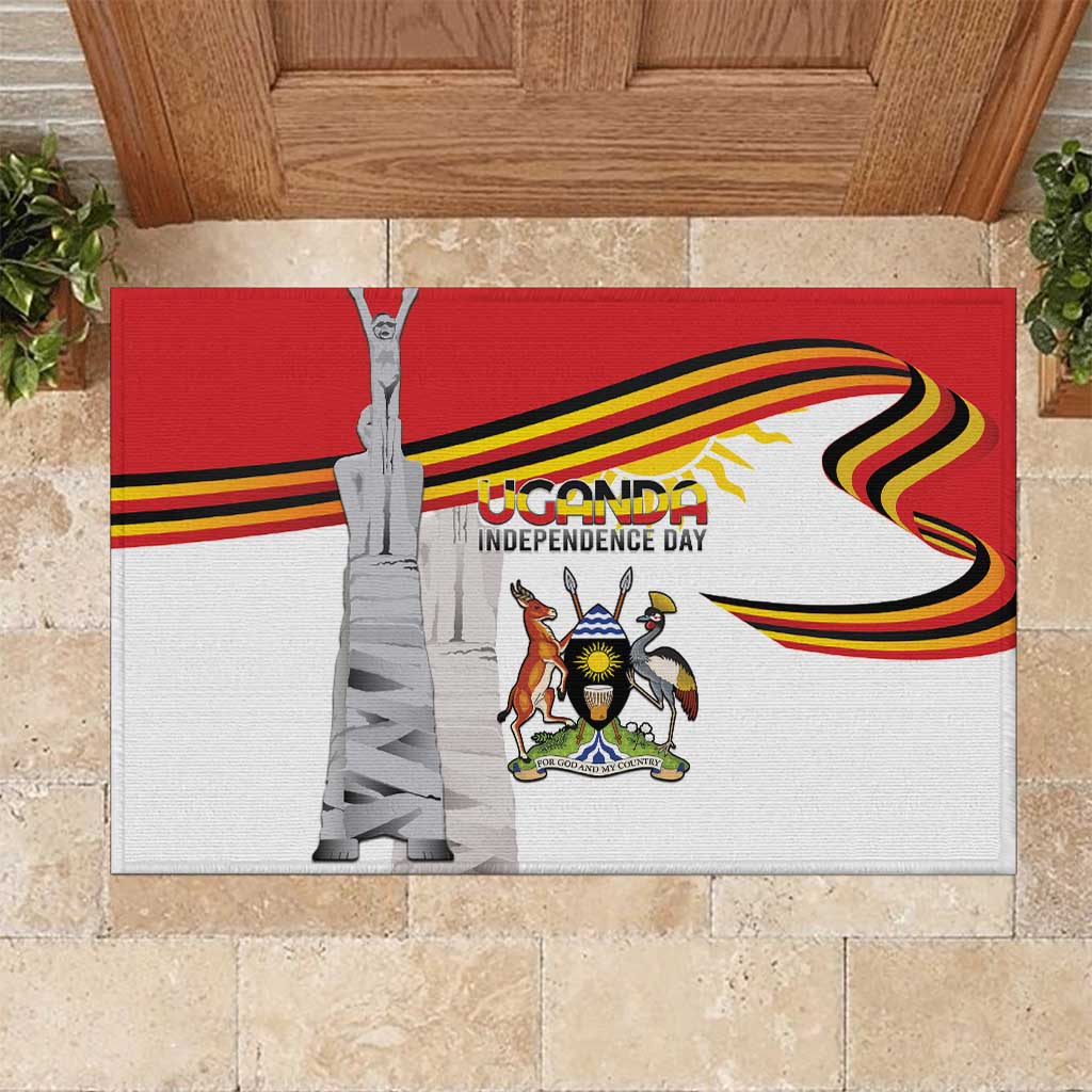 Uganda Independence Day Rubber Doormat Independence Monument - African Pride