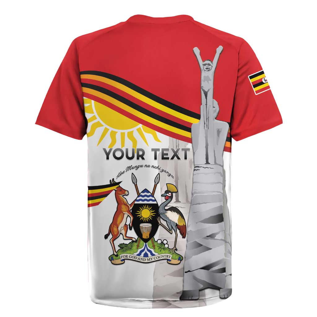 Uganda Independence Day Personalized Rugby Jersey Independence Monument - African Pride