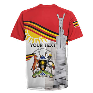 Uganda Independence Day Personalized Rugby Jersey Independence Monument - African Pride