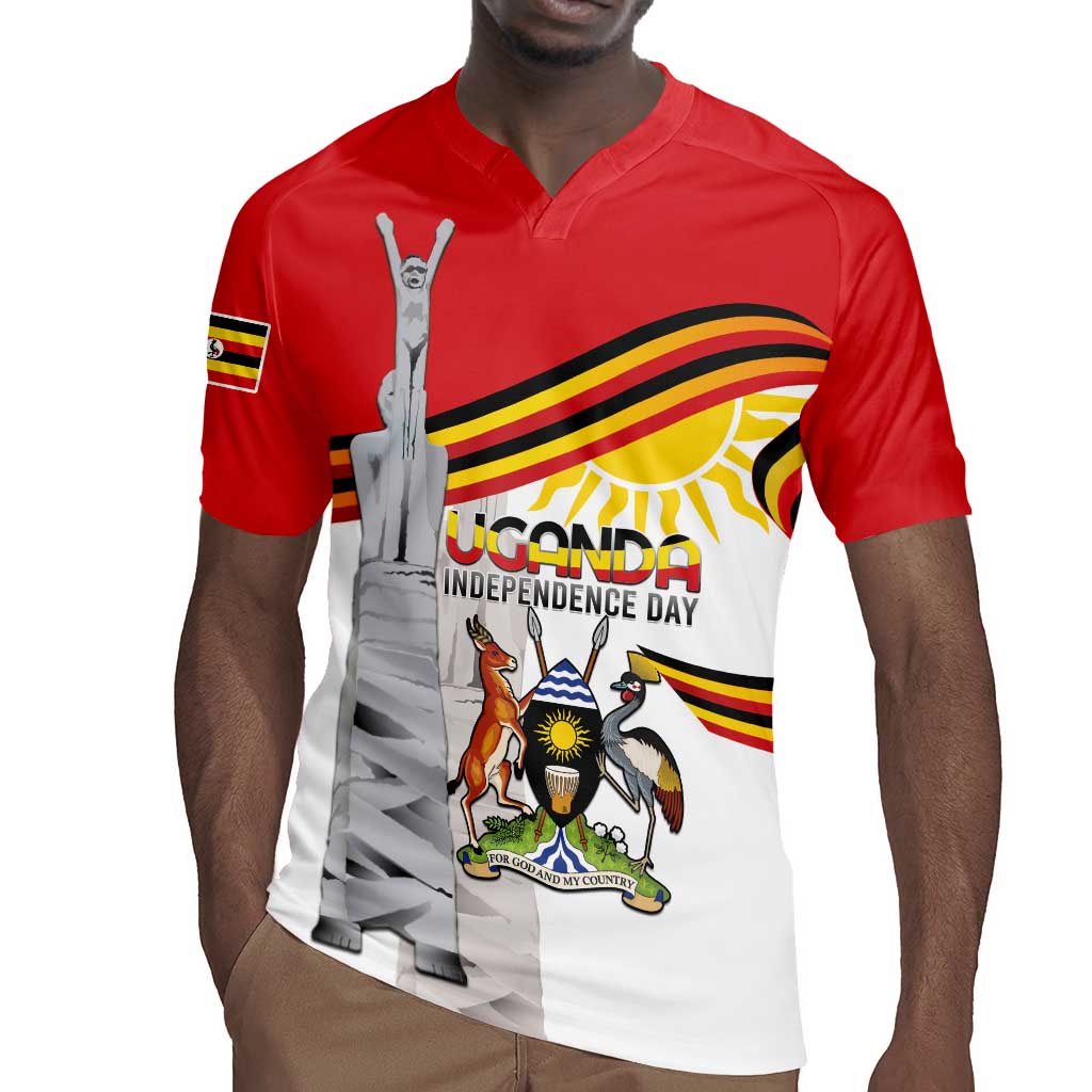 Uganda Independence Day Personalized Rugby Jersey Independence Monument - African Pride