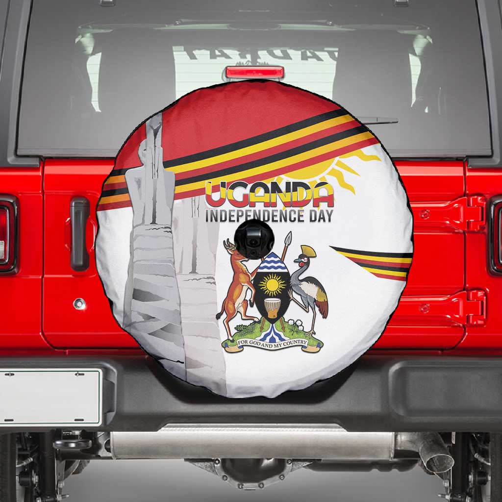 Uganda Independence Day Spare Tire Cover Independence Monument - African Pride