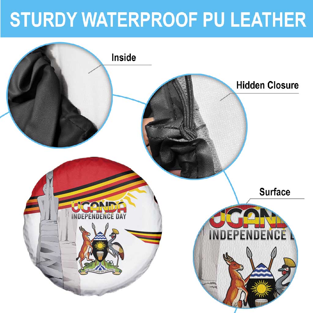 Uganda Independence Day Spare Tire Cover Independence Monument - African Pride