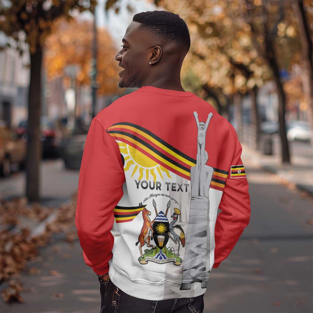 Uganda Independence Day Personalized Sweatshirt Independence Monument - African Pride
