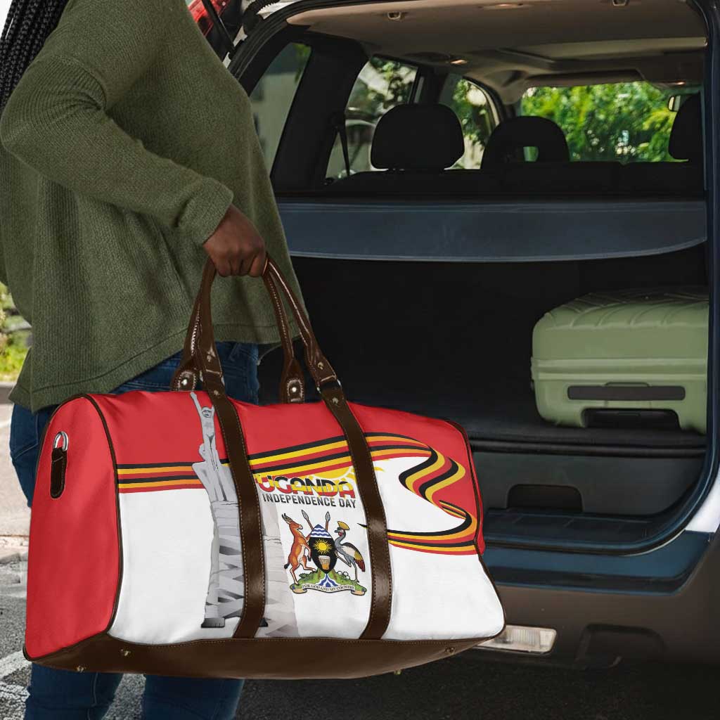 Uganda Independence Day Travel Bag Independence Monument - Coat Of Arms