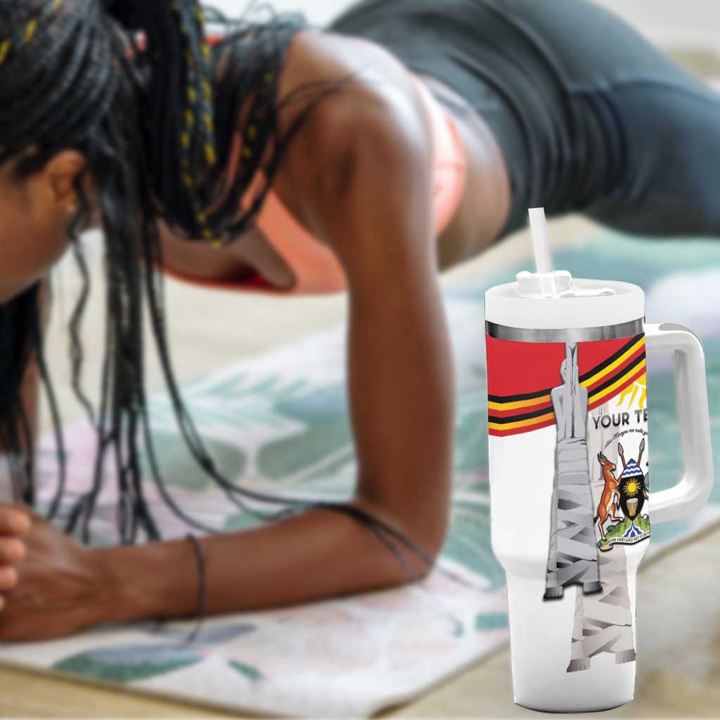 Uganda Independence Day Personalized Tumbler With Handle Independence Monument - African Pride