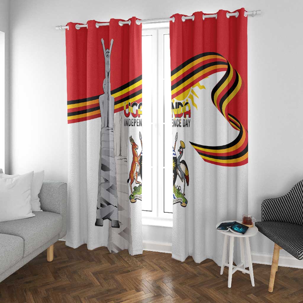 Uganda Independence Day Window Curtain Independence Monument - African Pride