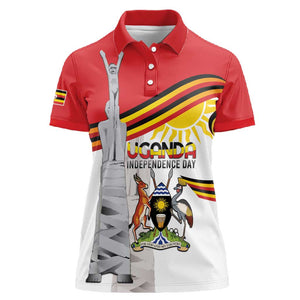 Uganda Independence Day Personalized Women Polo Shirt Independence Monument - African Pride