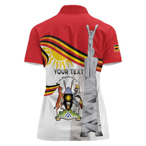 Uganda Independence Day Personalized Women Polo Shirt Independence Monument - African Pride
