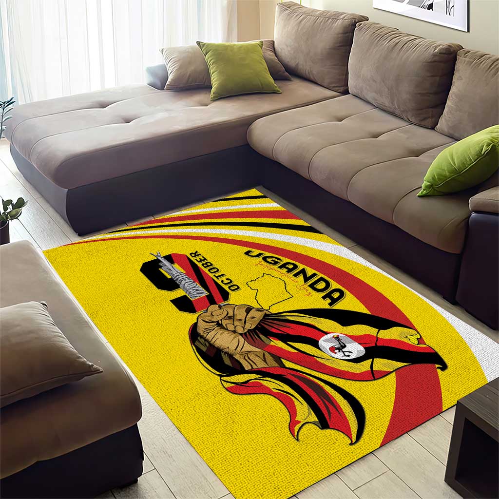 Jamhuri ya Uganda Area Rug Happy Independence Day - African Pride