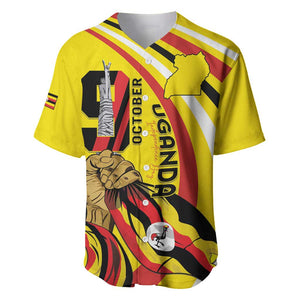 Jamhuri ya Uganda Baseball Jersey Happy Independence Day - African Pride