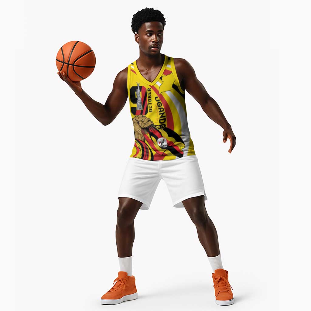 Jamhuri ya Uganda Basketball Jersey Happy Independence Day - African Pride