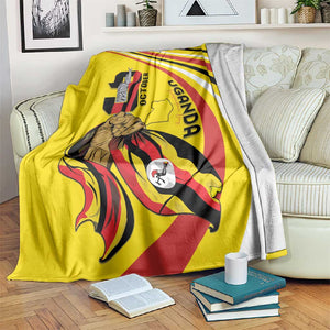 Jamhuri ya Uganda Blanket Happy Independence Day - African Pride