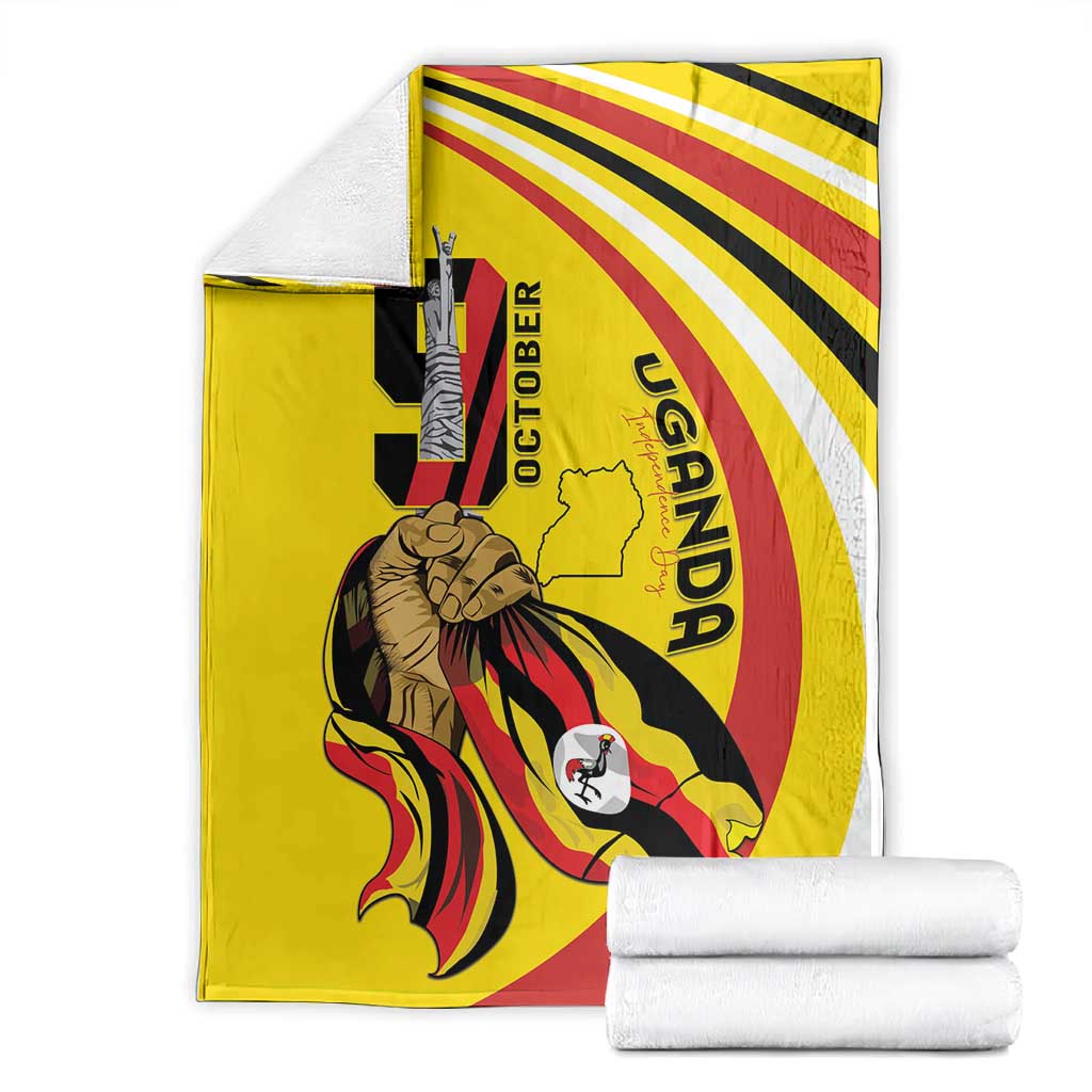 Jamhuri ya Uganda Blanket Happy Independence Day - African Pride