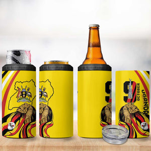 Jamhuri ya Uganda 4 in 1 Can Cooler Tumbler Happy Independence Day - African Pride