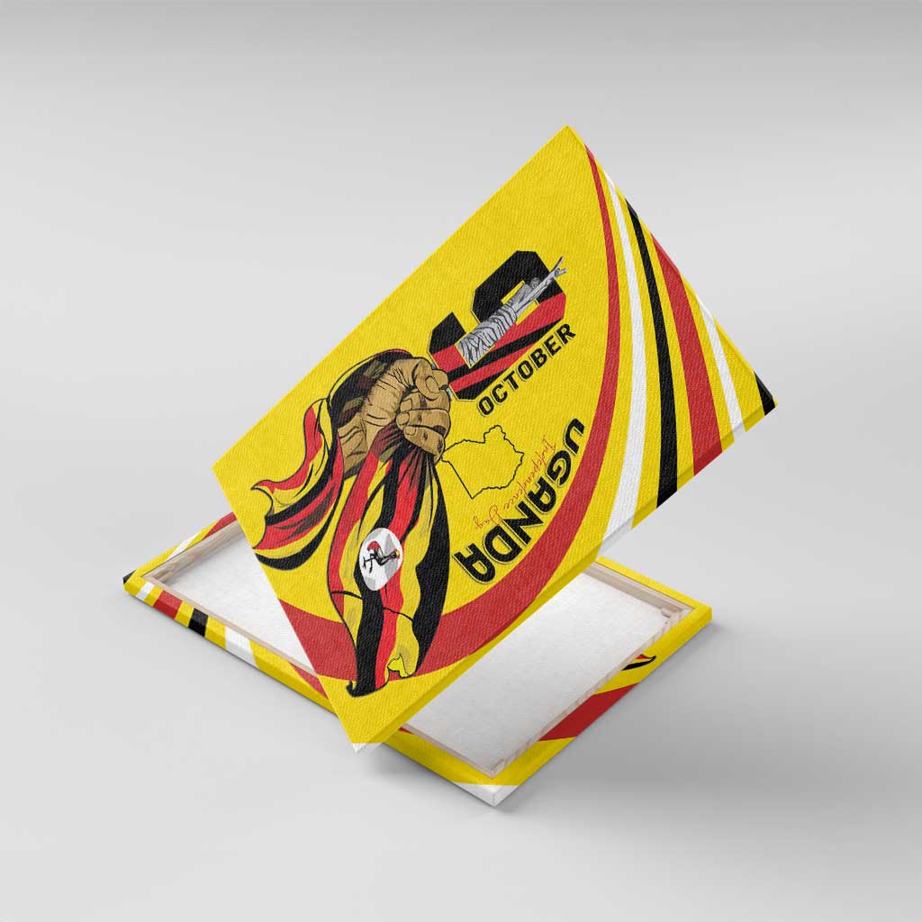 Jamhuri ya Uganda Canvas Wall Art Happy Independence Day - African Pride