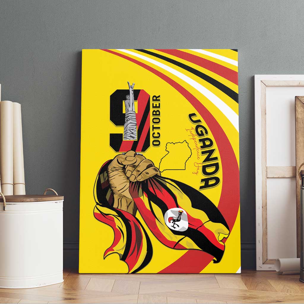 Jamhuri ya Uganda Canvas Wall Art Happy Independence Day - African Pride