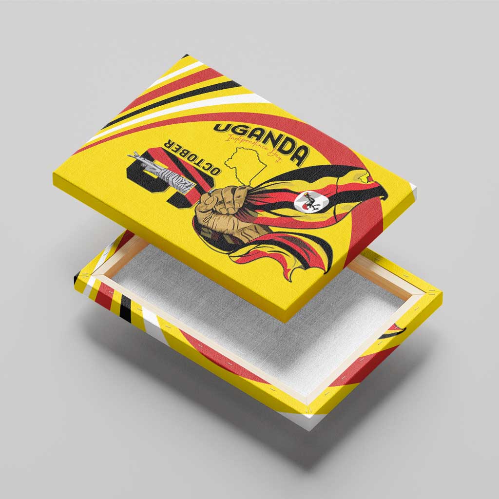 Jamhuri ya Uganda Canvas Wall Art Happy Independence Day - African Pride