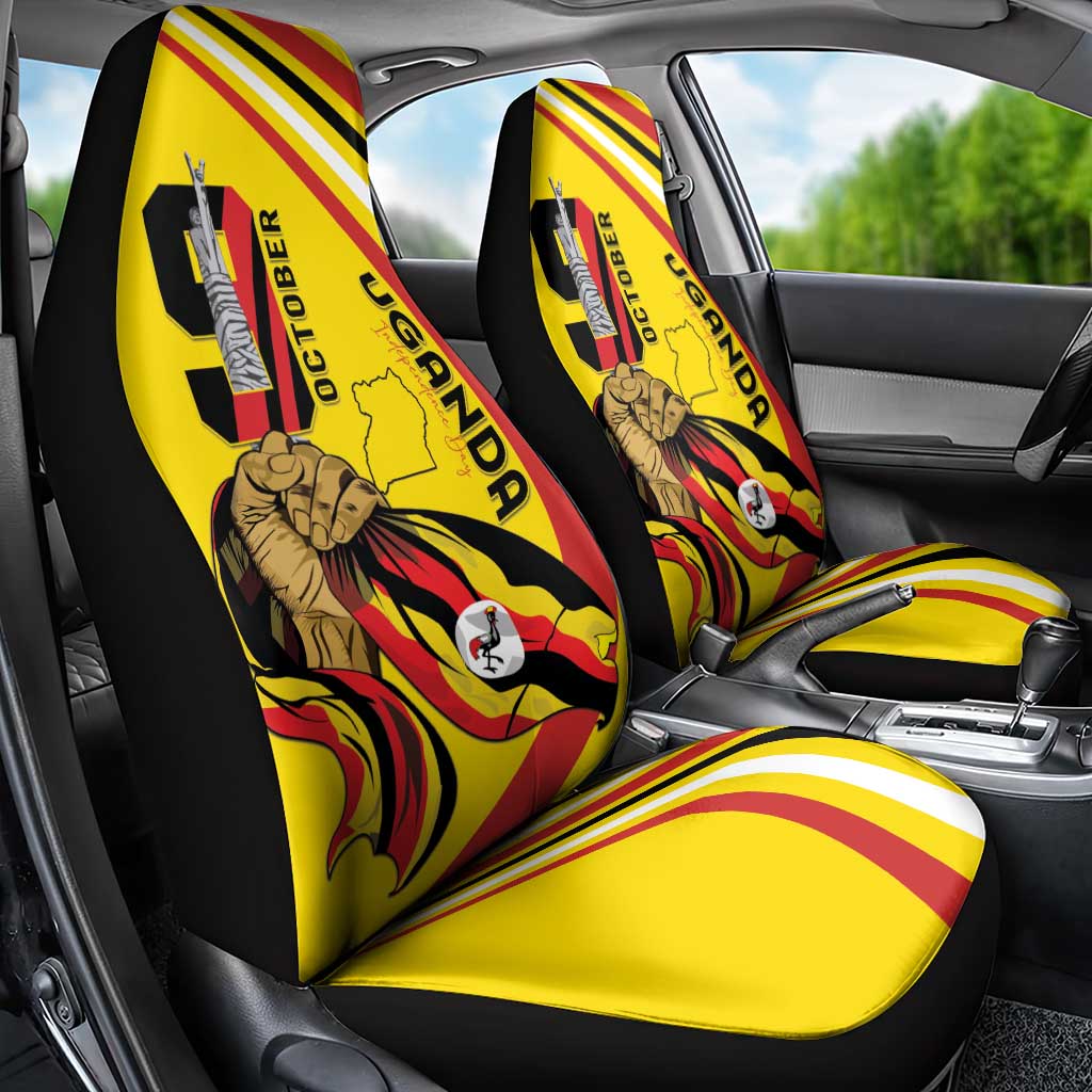 Jamhuri ya Uganda Car Seat Cover Happy Independence Day - African Pride