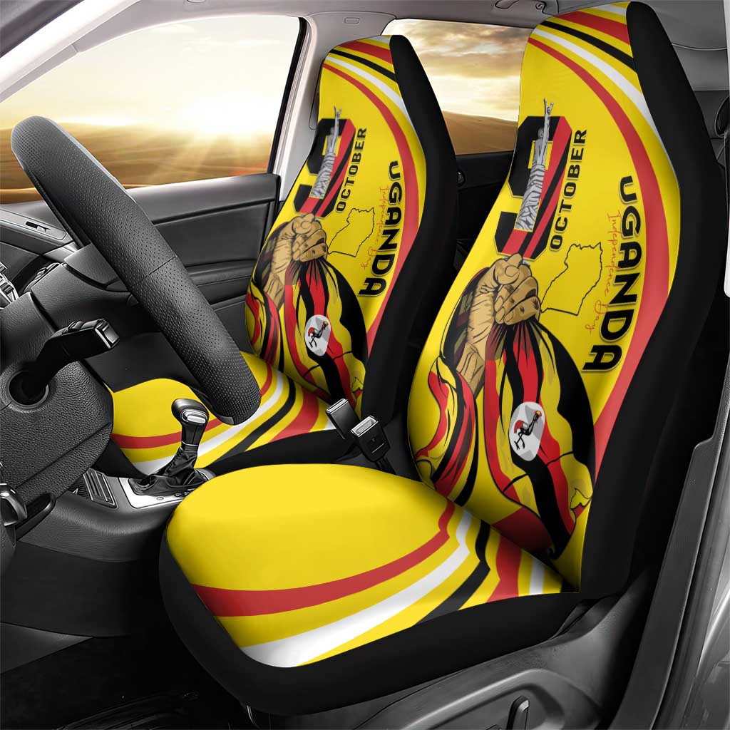 Jamhuri ya Uganda Car Seat Cover Happy Independence Day - African Pride
