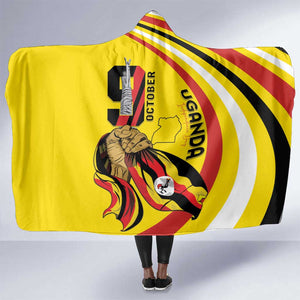 Jamhuri ya Uganda Hooded Blanket Happy Independence Day - African Pride