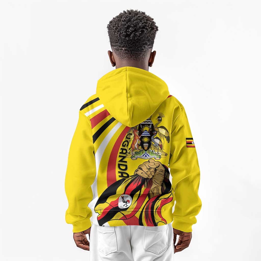 Jamhuri ya Uganda Kid Hoodie Happy Independence Day - African Pride
