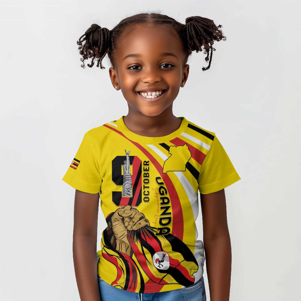 Jamhuri ya Uganda Kid T shirt Happy Independence Day - African Pride