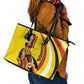 Jamhuri ya Uganda Leather Tote Bag Happy Independence Day - African Pride