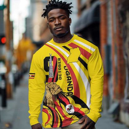 Jamhuri ya Uganda Long Sleeve Shirt Happy Independence Day - African Pride
