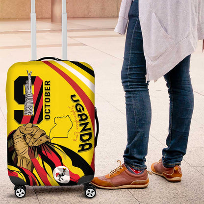 Jamhuri ya Uganda Luggage Cover Happy Independence Day - African Pride