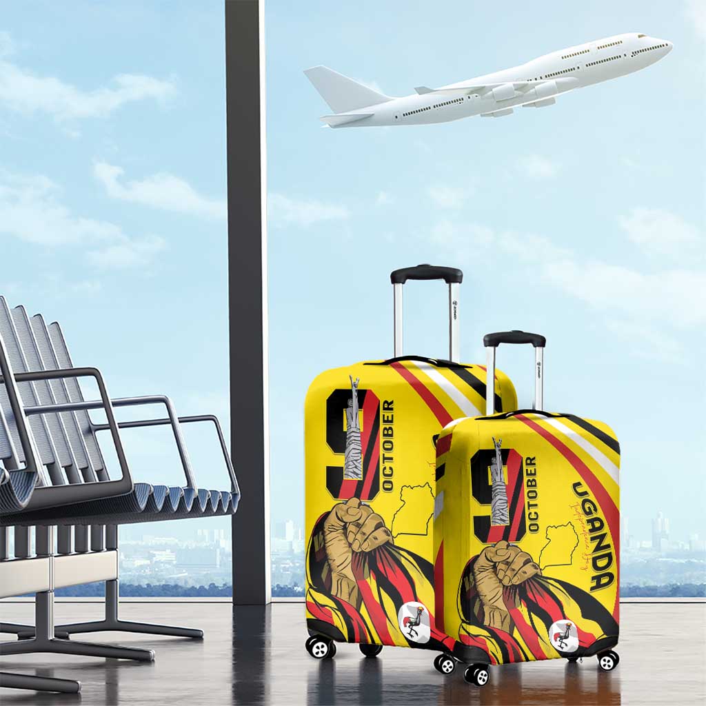 Jamhuri ya Uganda Luggage Cover Happy Independence Day - African Pride