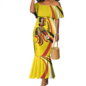 Jamhuri ya Uganda Mermaid Dress Happy Independence Day - African Pride