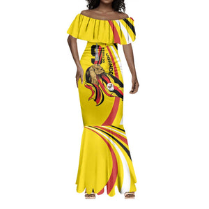 Jamhuri ya Uganda Mermaid Dress Happy Independence Day - African Pride