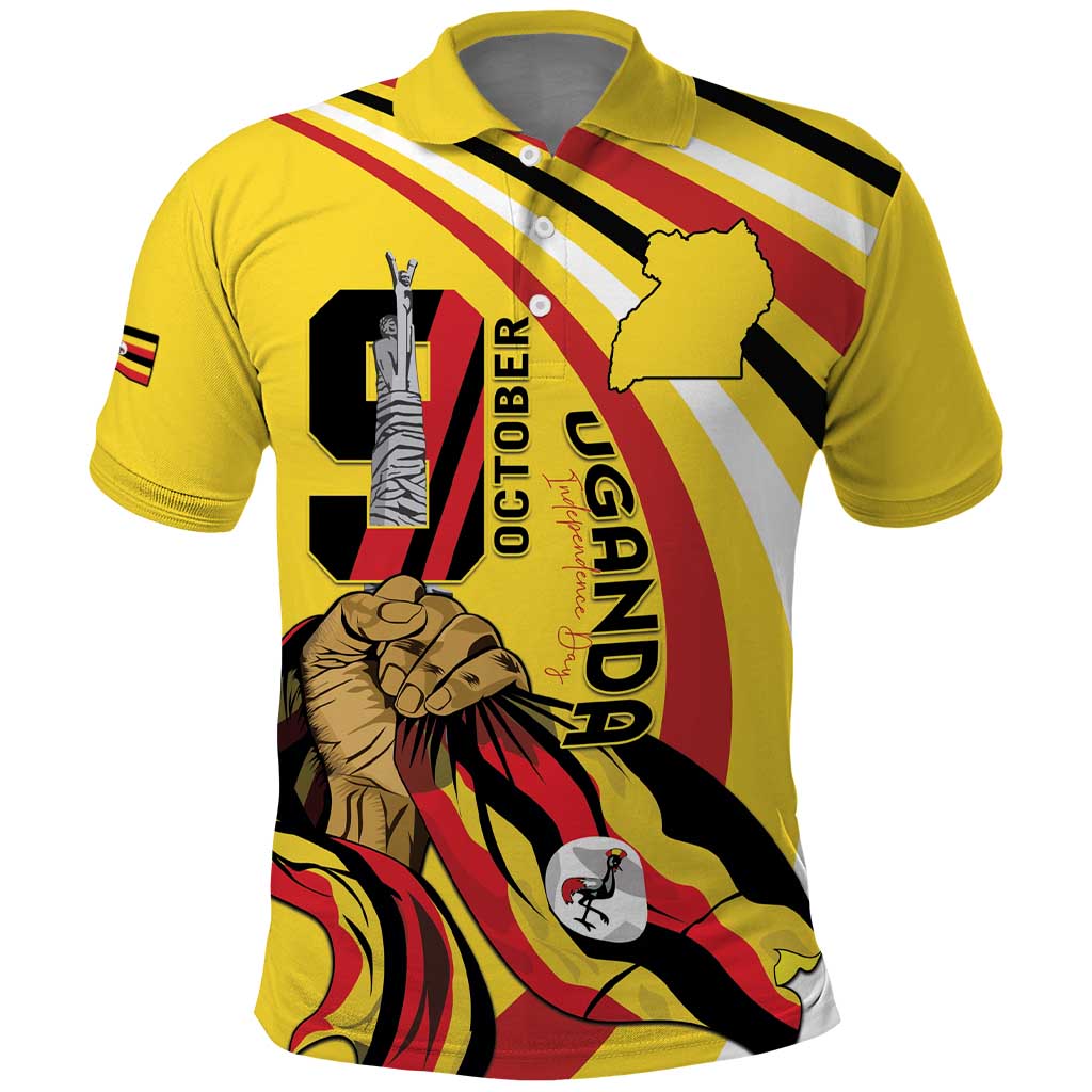 Jamhuri ya Uganda Polo Shirt Happy Independence Day - African Pride