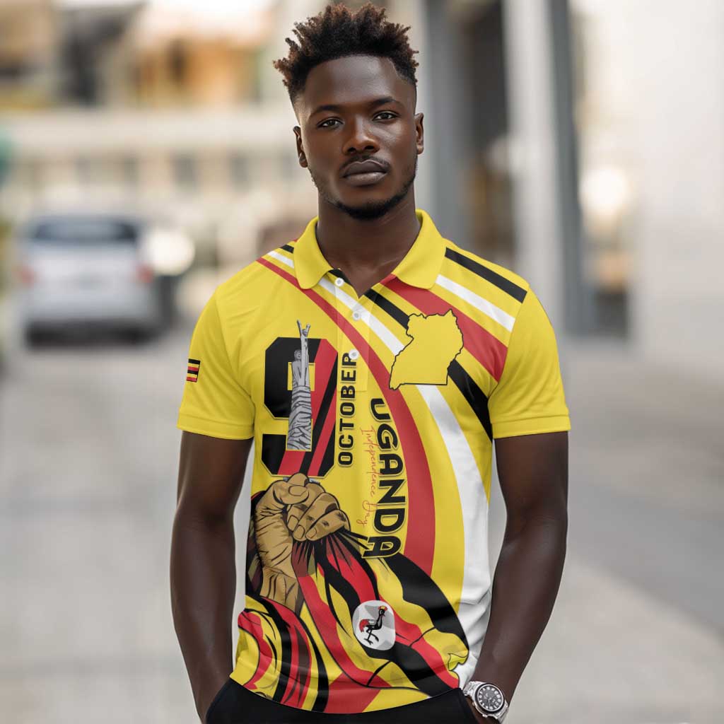 Jamhuri ya Uganda Polo Shirt Happy Independence Day - African Pride